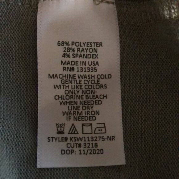 NWT Socialite olive green lightweight fleece hoodie size Large - Picture 8 of 9